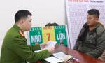 Đối tượng Vũ Hồng Vinh tại cơ quan công an. 