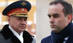 Bộ trưởng Quốc phòng Nga Sergei Shoigu (trái) và người đồng cấp Pháp Sebastien Lecornu. (Ảnh: France24)