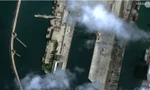 Căn cứ hải quân của Nga ở Tartous, Syria. (Ảnh: Maxar)