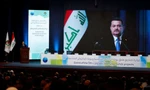 Thủ tướng Iraq Mohammed Shia al-Sudani dự sự kiện cấp phép thăm dò và khai thác 29 dự án dầu khí tại Baghdad ngày 11/5. (Ảnh: Reuters)