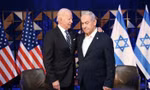 Tổng thống Mỹ Joe Biden trong cuộc gặp Thủ tướng Israel Benjamin Netanyahu ngày 18/10/2023. (Ảnh: Anadolu)