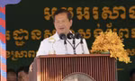 Thủ tướng Campuchia Hun Manet phát biểu tại lễ động thổ. (Ảnh: Khmer Times)