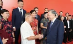 Tổng Bí thư, Chủ tịch nước Tô Lâm tại buổi gặp gỡ đại diện nhân sĩ hữu nghị Trung Quốc. (Ảnh: TTXVN)