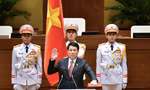 Chủ tịch nước Lương Cường tuyên thệ trước Quốc hội ngày 21/10. (Ảnh: Như Ý)