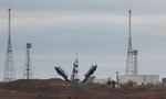 Tàu Soyuz tại cảng vũ trụ Baikonur Cosmodrome, Kazakhstan, ngày 21/3. (Ảnh: Reuters)