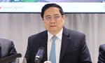 Thủ tướng Phạm Minh Chính tại cuộc toạ đàm. (Ảnh: VGP)