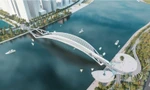 Giữa trung tâm TPHCM sẽ có cầu đi bộ hình lá dừa vượt sông Sài Gòn 
