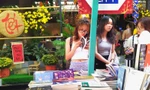 Các bạn trẻ mua sắm sách Tết đầu năm Quý Mão (Ảnh: Trần Nguyên Anh) 
