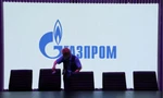 Logo của tập đoàn khí đốt Nga Gazprom. (Ảnh: Reuters)