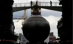 Lễ hạ thuỷ tàu ngầm Rostov-on-Don tại xưởng đóng tàu Admiralty ở St Peterberg năm 2014. (Ảnh: Reuters)