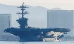 Tàu sân bay Mỹ USS Abraham Lincoln khi đang ở căn cứ tại California ngày 3/1. (Ảnh: Reuters) 