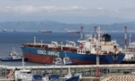 Các tàu trong vịnh Nakhodka của Nga ngày 13/6. (Ảnh: Reuters)