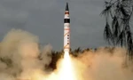 Tên lửa Agni V do Ấn Độ sản xuất. (Ảnh: PTI)