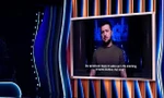 Tổng thống Ukraine Volodymyr Zelensky có bài phát biểu ghi hình trước tại lễ trao giải Grammys tối 3/4. (Ảnh: AP)