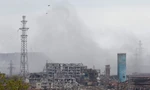 Khu vực nhà máy thép Azovstal ở thành phố cảng Mariupol của Ukraine ngày 13/5. (Ảnh: Reuters)
