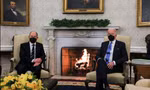 Tổng thống Mỹ Joe Biden trong cuộc gặp Thủ tướng Đức Olaf Scholz ngày 7/2. (Ảnh: Reuters)