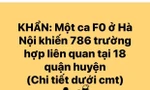 Hà Nội: Yêu cầu xử lý việc thông tin '786 người liên quan ca mắc COVID-19'