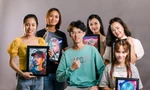 Chàng hotboy với biệt tài vẽ tranh bằng nhiều chất liệu khác nhau