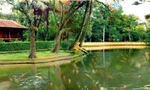 Nhà sàn và ao cá Bác Hồ
