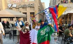 Cổ động viên các nước đổ bộ đến Qatar. Ảnh: Kim Dung