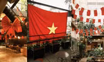 TP.HCM: Ghé những quán cà phê rực rỡ màu cờ, điểm check-in ấn tượng dịp nghỉ lễ