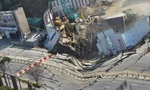 Công trường xây tàu điện ngầm ở Hàn Quốc bị sập, hai người mất tích trong lòng đất