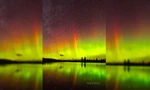 Bão mặt trời tạo ra cực quang màu bí ngô hiếm gặp trên bầu trời 