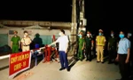 Một chốt kiểm dịch COVID-19 được thiết lập trong đêm tại tỉnh Vĩnh Phúc. Ảnh minh họa