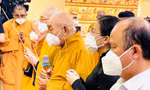 Phó Chủ tịch - Tổng Thư ký UBTƯ MTTQ Việt Nam Lê Tiến Châu phát biểu tại cuộc họp. Ảnh MTTQ VN. 