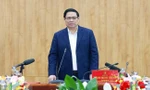 Hình ảnh Thủ tướng Phạm Minh Chính làm việc với lãnh đạo chủ chốt tỉnh Hải Dương