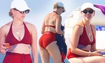 ‘Góa phụ đen’ Scarlett Johansson diện bikini lộ bụng ngấn mỡ vẫn gợi cảm