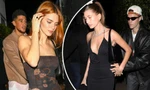 Hailey Bieber ‘thả rông’ sexy cùng chồng ăn tối với Kendall Jenner và bạn trai
