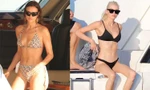 Tình cũ của Ronaldo mặc bikini bé xíu đọ dáng nóng bỏng với ‘thiên thần’ đồng tính