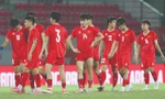 Các tuyển thủ U20 Việt Nam thất vọng sau trận thua U20 Syria. Ảnh: Quyết Thắng