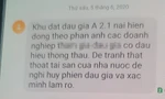 Tin nhắn tố cáo "thông thầu" gửi đến số máy của Trung tâm Dịch vụ bán đấu giá tài sản TP Đà Nẵng. 