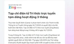 Xử phạt Zing News 243,5 triệu đồng