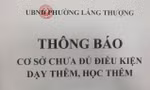 Hà Nội đóng cửa trung tâm dạy thêm, kiểm điểm giáo viên vi phạm Thông tư 29