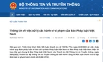 Đình bản báo Pháp luật Việt Nam điện tử 3 tháng, phạt 325 triệu đồng