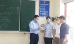Lãnh đạo Sở GD&ĐT Bắc Ninh kiểm tra công tác phòng dịch ở trường học.