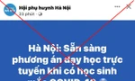Hà Nội: Bác bỏ thông tin chuyển sang học trực tuyến khi có học sinh mắc COVID-19