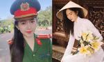 Nữ trung úy công an duyên dáng với áo dài