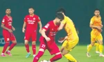Cầu thủ CAHN đá giao hữu với U23 Việt Nam trong dịp FIFA DaysẢnh: Anh Tú