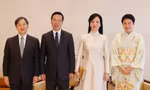 Chủ tịch nước Võ Văn Thưởng và Phu nhân hội kiến Nhà vua Nhật Bản Naruhito và Hoàng hậu ngày 28/11. (Ảnh: TTXVN)
