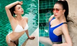 Trà Ngọc Hằng khoe đường cong nóng bỏng bên bể bơi