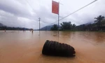 Bình Định mưa lỡn những ngày qua đã gây ngập một số nơi. Ảnh: Trương Định