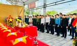 Truy điệu, an táng 11 hài cốt liệt sĩ hy sinh trên nước bạn Lào
