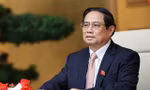 Thủ tướng Phạm Minh Chính tại cuộc hội đàm. (Ảnh: Baochinhphu)