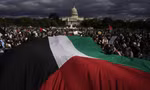 Cuộc tuần hành trước Đồi Capitol để ủng hộ Palestine và kêu gọi ngừng bắn ở Gaza ngày 21/10. (Ảnh: AP)