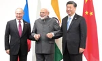 Lãnh đạo Nga, Ấn Độ và Trung Quốc tại thượng đỉnh G20 ở Osaka, Nhật Bản, năm 2019. (Ảnh: Sputnik)