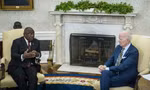 Tổng thống Mỹ Joe Biden tiếp Tổng thống Nam Phi Cyril Ramaphosa tại Nhà Trắng tháng 9/2022. (Ảnh: NYT)